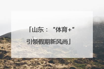 山东：“体育+”引领假期新风尚