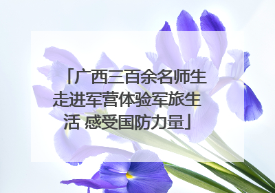 广西三百余名师生走进军营体验军旅生活 感受国防力量
