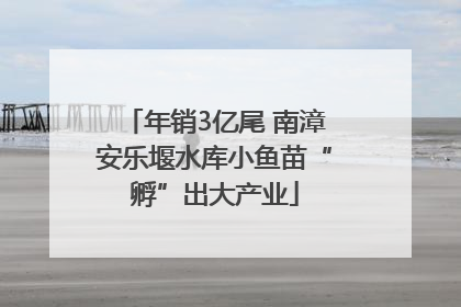 年销3亿尾 南漳安乐堰水库小鱼苗“孵”出大产业