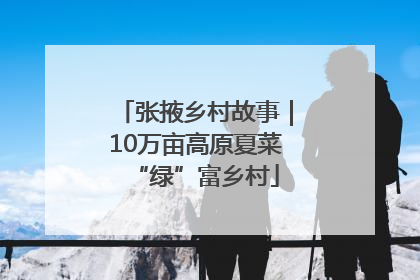 张掖乡村故事｜10万亩高原夏菜“绿”富乡村