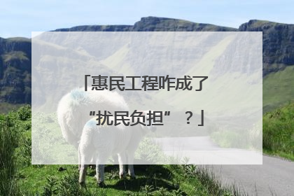 惠民工程咋成了“扰民负担”？