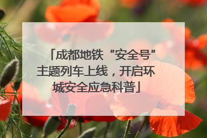 成都地铁“安全号”主题列车上线，开启环城安全应急科普