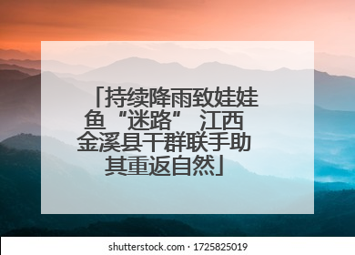 持续降雨致娃娃鱼“迷路” 江西金溪县干群联手助其重返自然