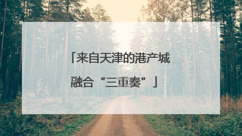 来自天津的港产城融合“三重奏”