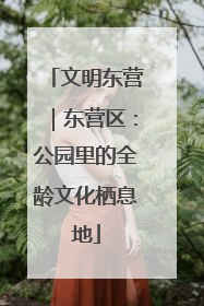 文明东营｜东营区：公园里的全龄文化栖息地