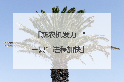 新农机发力 “三夏”进程加快