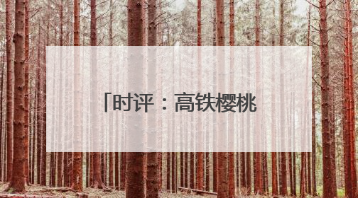 时评：高铁樱桃专厢 让“枝头鲜”每日可见