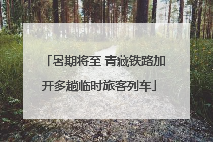 暑期将至 青藏铁路加开多趟临时旅客列车