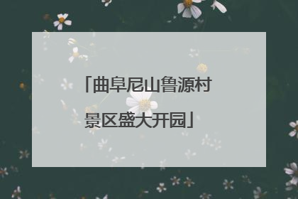 曲阜尼山鲁源村景区盛大开园