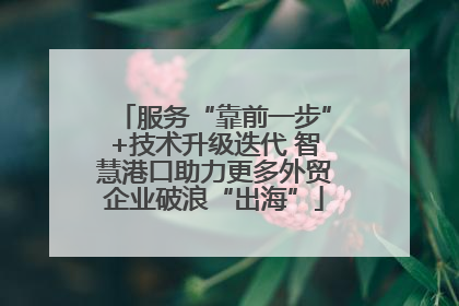服务“靠前一步”+技术升级迭代 智慧港口助力更多外贸企业破浪“出海”
