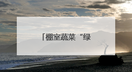 棚室蔬菜“绿”起来 农民日子“红”起来