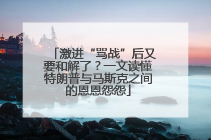 激进“骂战”后又要和解了？一文读懂特朗普与马斯克之间的恩恩怨怨