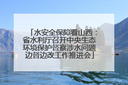 水安全保障看山西：省水利厅召开中央生态环境保护督察涉水问题边督边改工作推进会