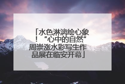 水色淋漓绘心象！“心中的自然”周崇涨水彩写生作品展在临安开幕