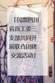 民盟四川省直工委三支部共同开展联合团建交流活动