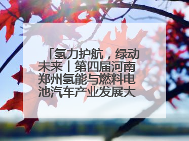 氢力护航，绿动未来丨第四届河南郑州氢能与燃料电池汽车产业发展大会启幕