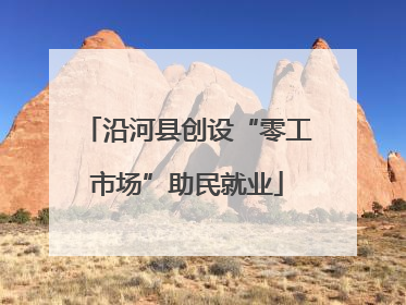 沿河县创设“零工市场”助民就业