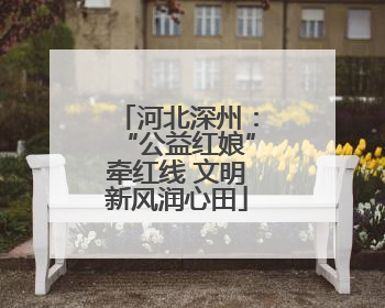 河北深州：“公益红娘”牵红线 文明新风润心田