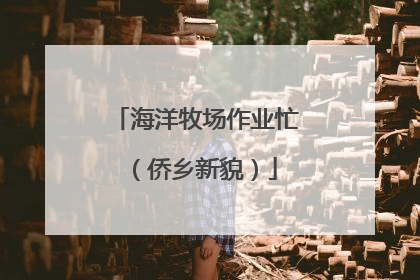 海洋牧场作业忙（侨乡新貌）