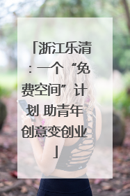 浙江乐清：一个“免费空间”计划 助青年创意变创业