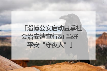 淄博公安启动夏季社会治安清查行动 当好平安“守夜人”