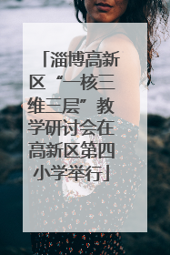 淄博高新区“一核三维三层”教学研讨会在高新区第四小学举行