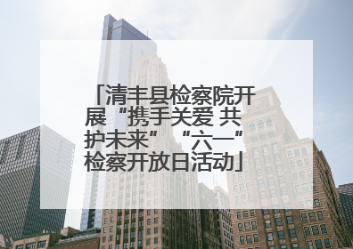 清丰县检察院开展“携手关爱 共护未来”“六一”检察开放日活动