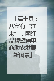 清丰县：八寨有“江来”，网红品牌擘画电商助农发展新图景