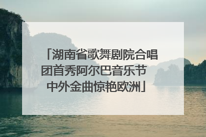 湖南省歌舞剧院合唱团首秀阿尔巴音乐节 中外金曲惊艳欧洲