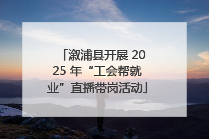 溆浦县开展 2025 年“工会帮就业”直播带岗活动