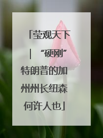 莹观天下｜“硬刚”特朗普的加州州长纽森何许人也