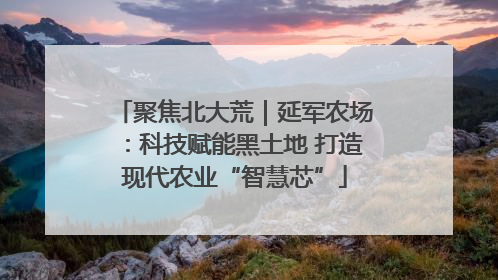 聚焦北大荒｜延军农场：科技赋能黑土地 打造现代农业“智慧芯”