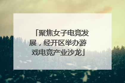 聚焦女子电竞发展，经开区举办游戏电竞产业沙龙