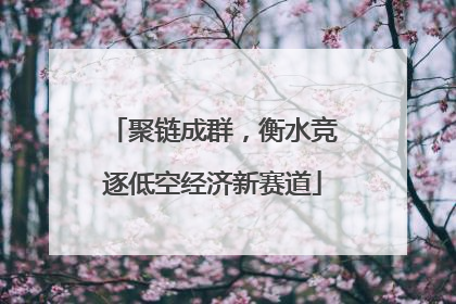 聚链成群，衡水竞逐低空经济新赛道