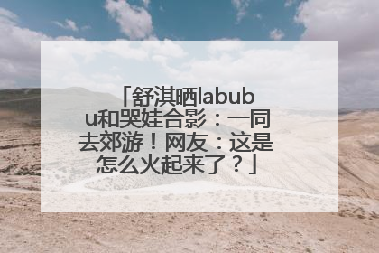 舒淇晒labubu和哭娃合影：一同去郊游！网友：这是怎么火起来了？