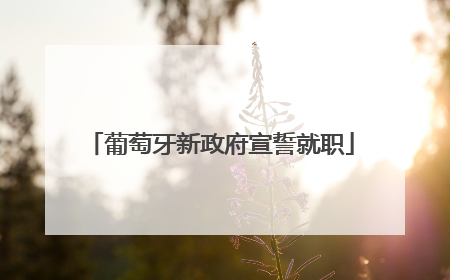 葡萄牙新政府宣誓就职