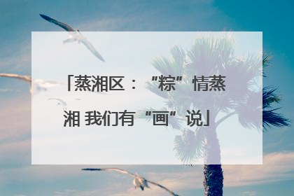 蒸湘区：“粽”情蒸湘 我们有“画”说