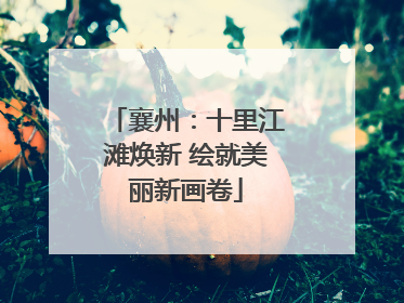 襄州：十里江滩焕新 绘就美丽新画卷