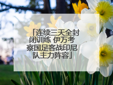 连续三天全封闭训练 伊万考察国足客战印尼队主力阵容