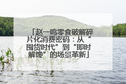 赵一鸣零食破解碎片化消费密码：从“囤货时代”到“即时解馋”的场景革新