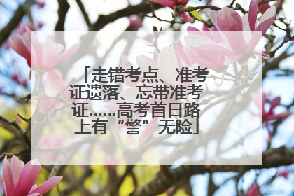 走错考点、准考证遗落、忘带准考证……高考首日路上有“警”无险