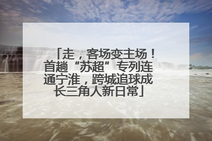 走，客场变主场！首趟“苏超”专列连通宁淮，跨城追球成长三角人新日常