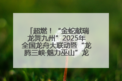 超燃！“金蛇献瑞 龙舞九州”2025年全国龙舟大联动暨“龙腾三峡·魅力巫山”龙舟邀请赛圆满落幕！