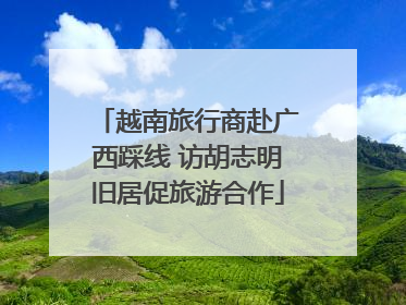 越南旅行商赴广西踩线 访胡志明旧居促旅游合作