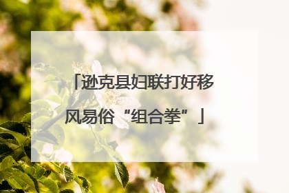 逊克县妇联打好移风易俗“组合拳”