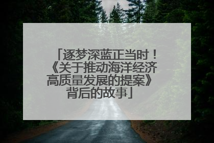 逐梦深蓝正当时！《关于推动海洋经济高质量发展的提案》背后的故事