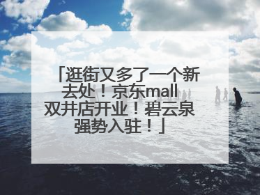 逛街又多了一个新去处！京东mall双井店开业！碧云泉强势入驻！