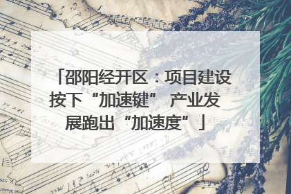 邵阳经开区：项目建设按下“加速键” 产业发展跑出“加速度”