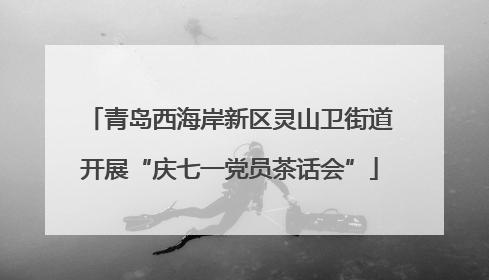 青岛西海岸新区灵山卫街道开展“庆七一党员茶话会”