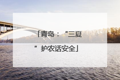 青岛：“三夏”护农话安全
